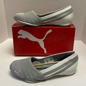 NIB Puma Asha Alt2 White/limestone Gray Flat
